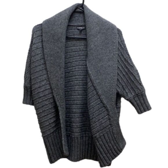 ✨ express shawl cable knit 3/4 sleeve cardigan✨ - Picture 6 of 7